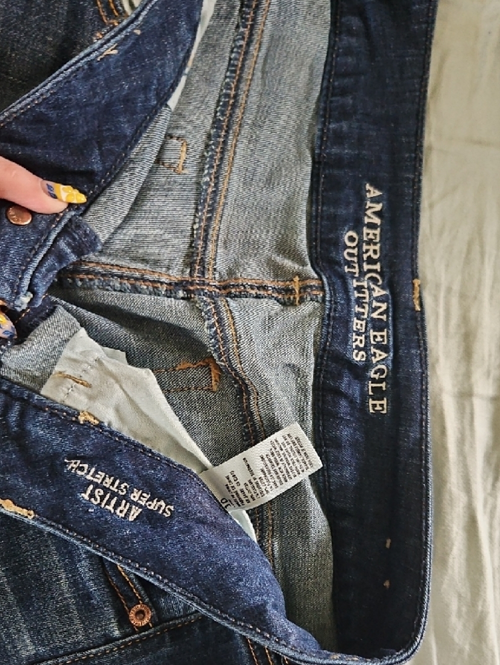 American Eagle Outfitters Dark Blue Bootcut Jeans BUNDLE - Picture 7 of 11